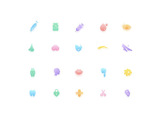 一组美容整形的小程序——ICON