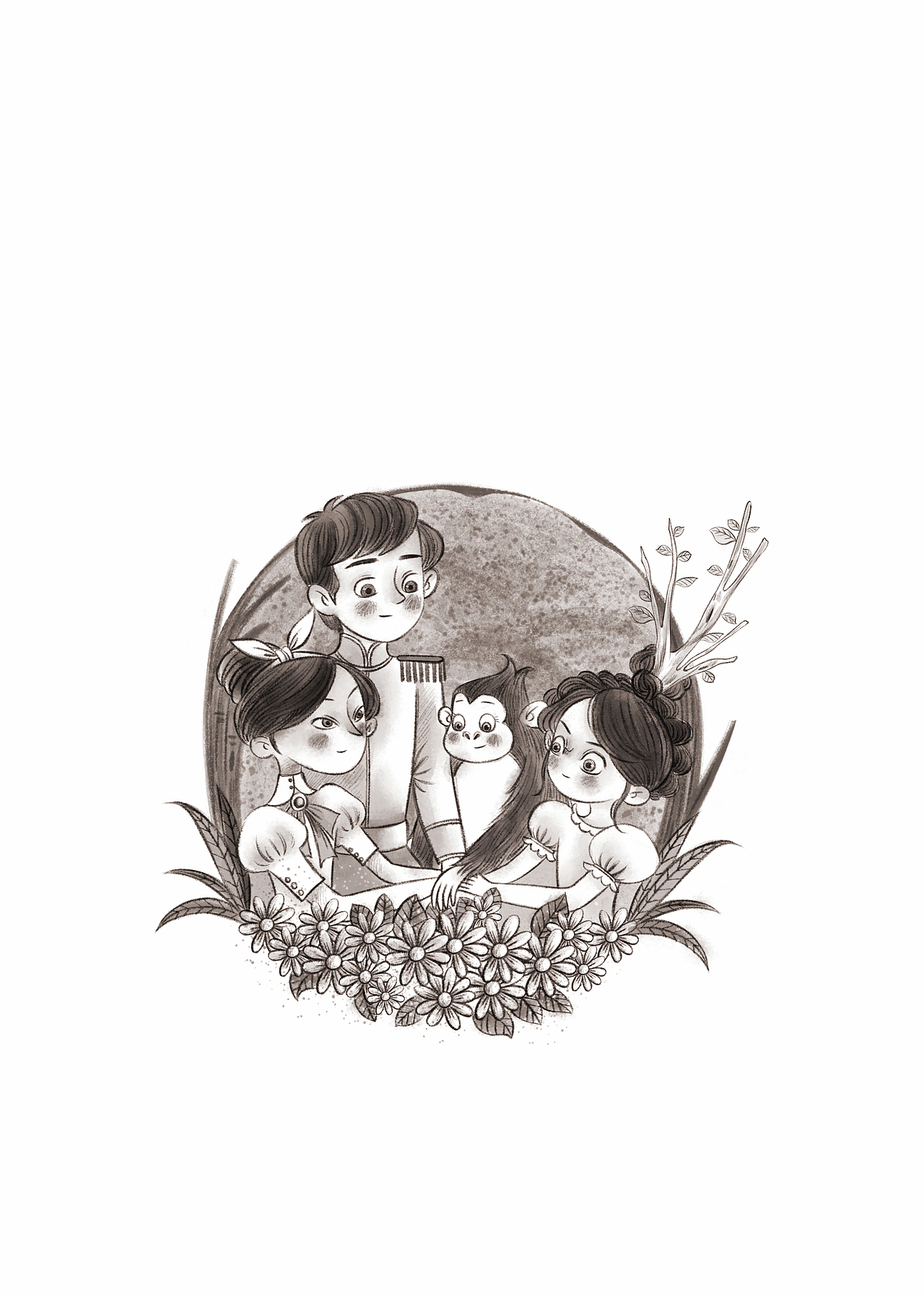 小鸟公主（图ZMTQ4MTUzODE2） - 儿童插画 - 站酷设计师谢西西爱画画原创素材 - 站酷ZCOOL