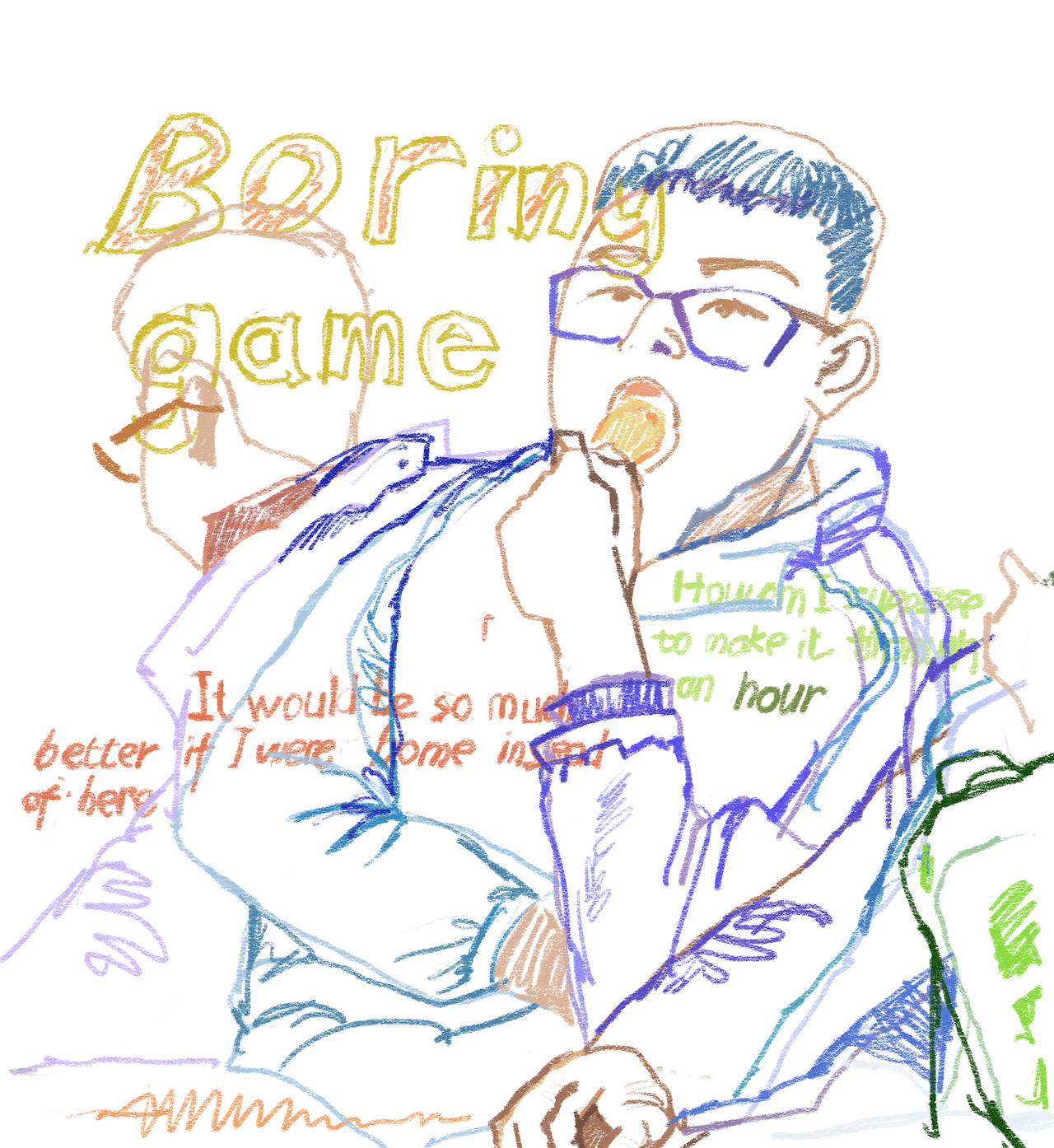 無聊（圖ZMjgxNDAxOTM2） - 創(chuàng)作習(xí)作 - 站酷設(shè)計師清蒸心料原創(chuàng)素材 - 站酷ZCOOL