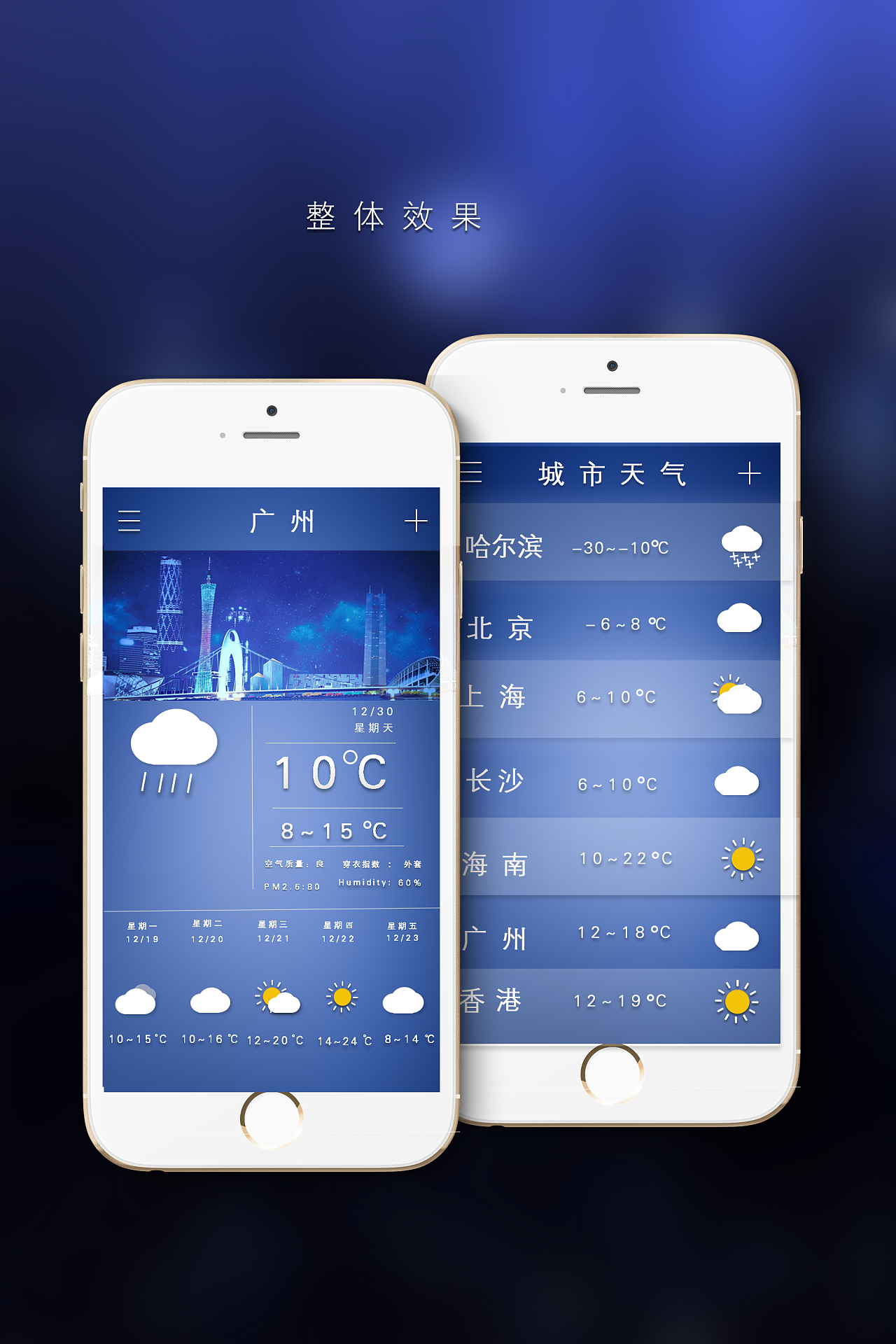 ui之天气app界面设计