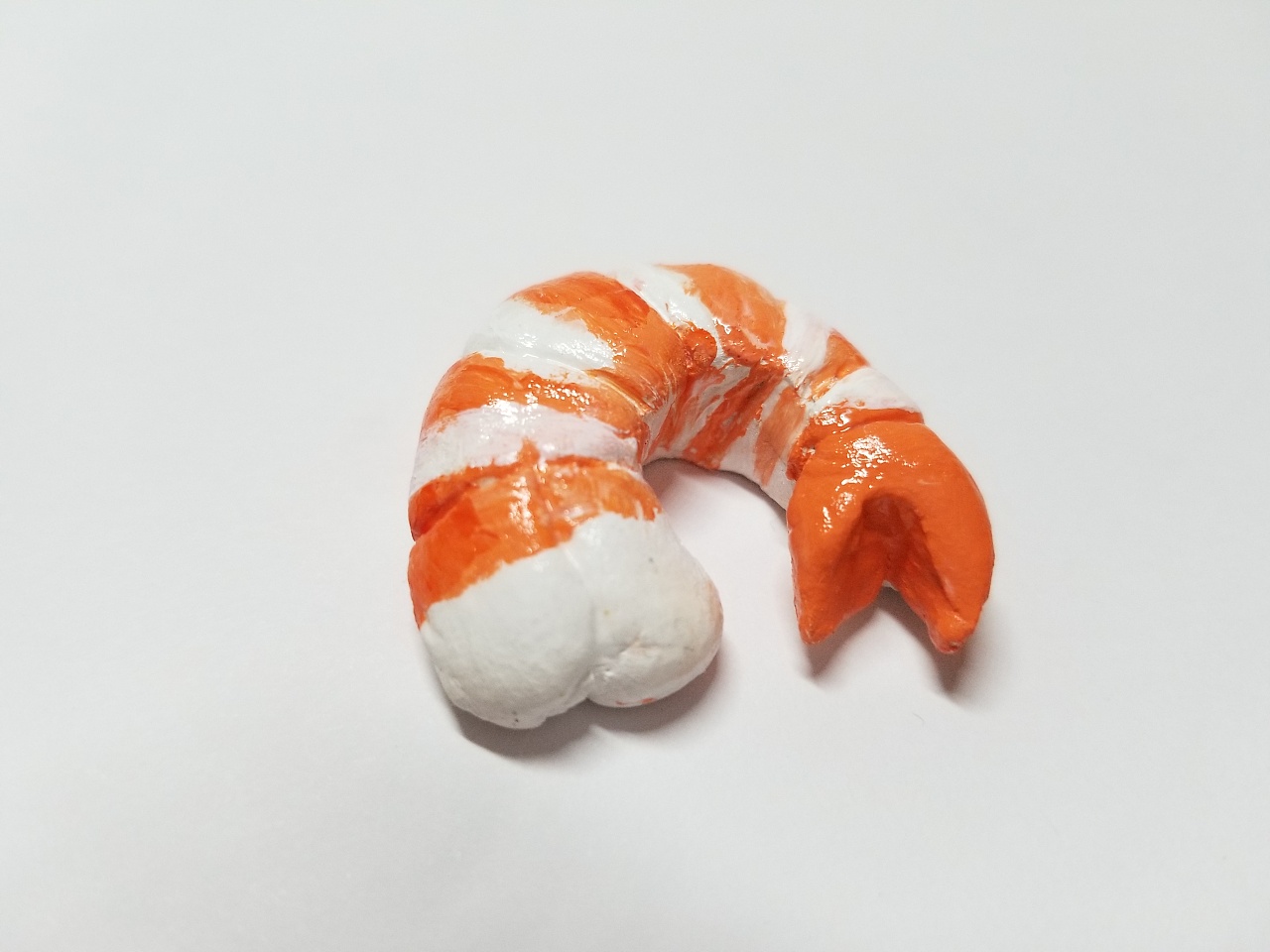 手工diy石塑粘土剥壳鲜虾一颗肉质肥美新鲜出炉