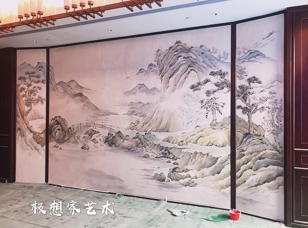 泰州维景国际大酒店墙绘（图ZMTk1NjEzNjg4） - 新锐潮流插画 - 站酷设计师CrazyRiot原创素材 - 站酷ZCOOL