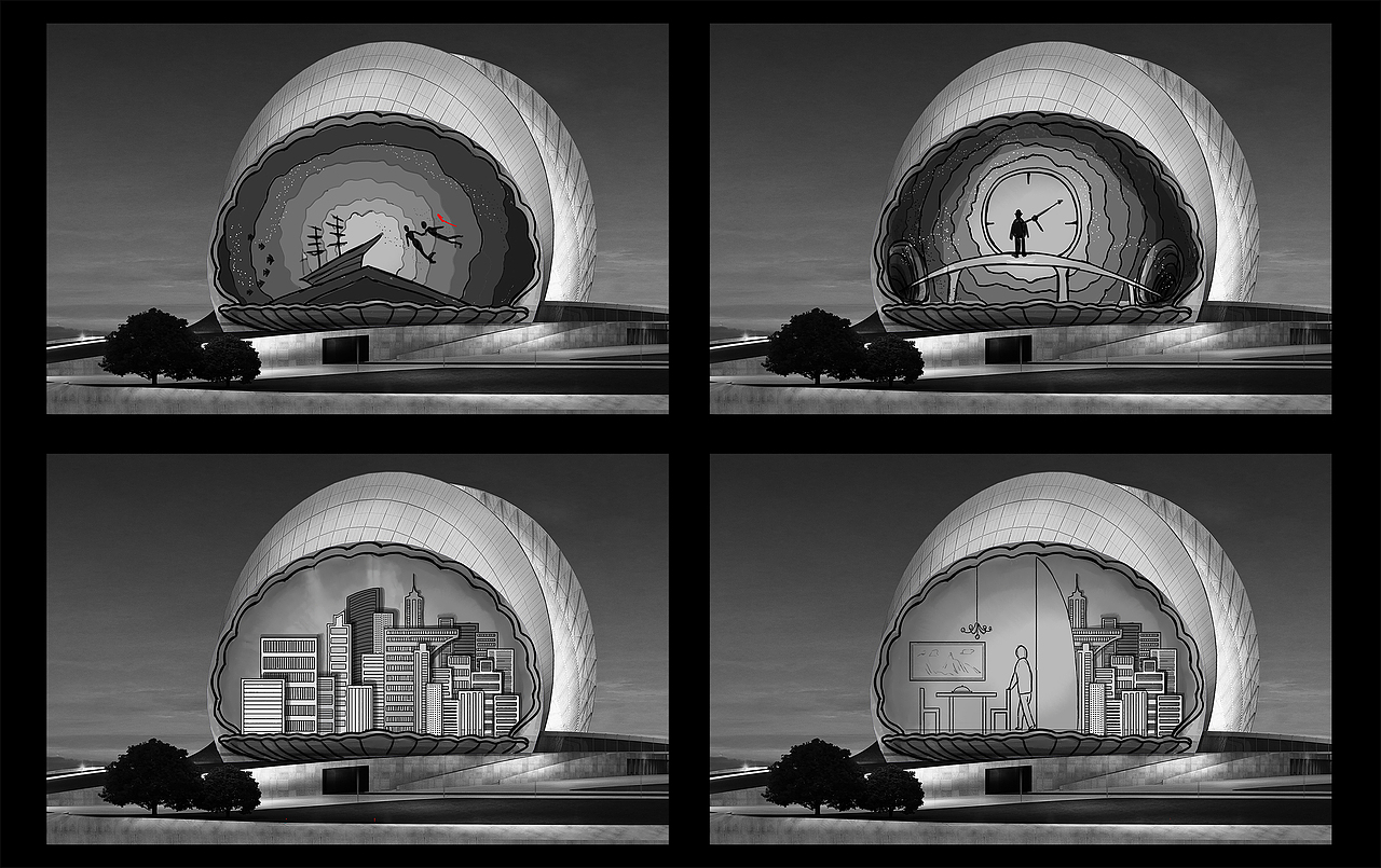 珠海大剧院投影灯光秀演出分镜设定（图ZMjQxNTcxMjcy） - 舞台美术 - 站酷设计师现代视觉研究所原创素材 - 站酷ZCOOL