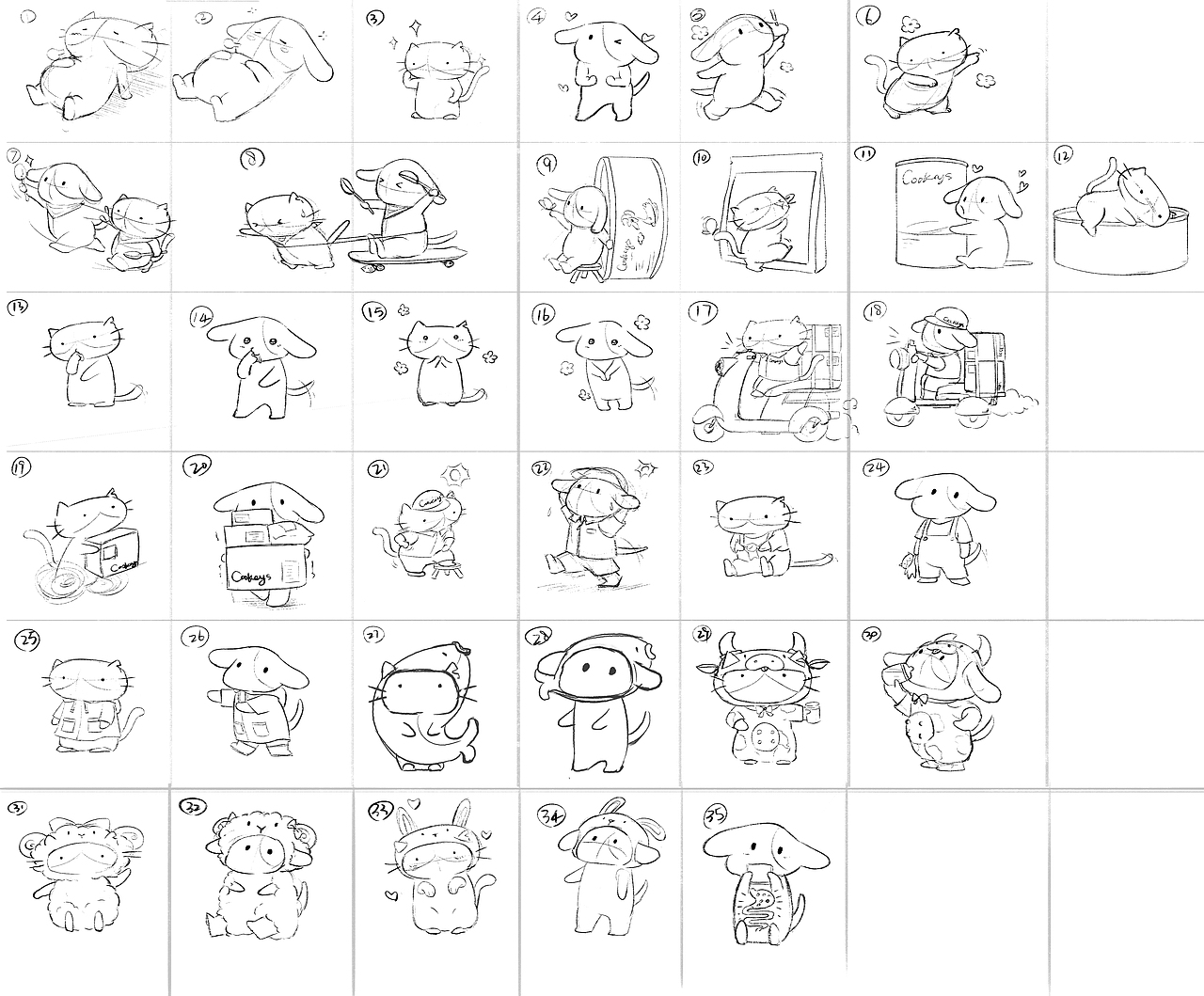 Cookeys酷奇思IP手绘元素