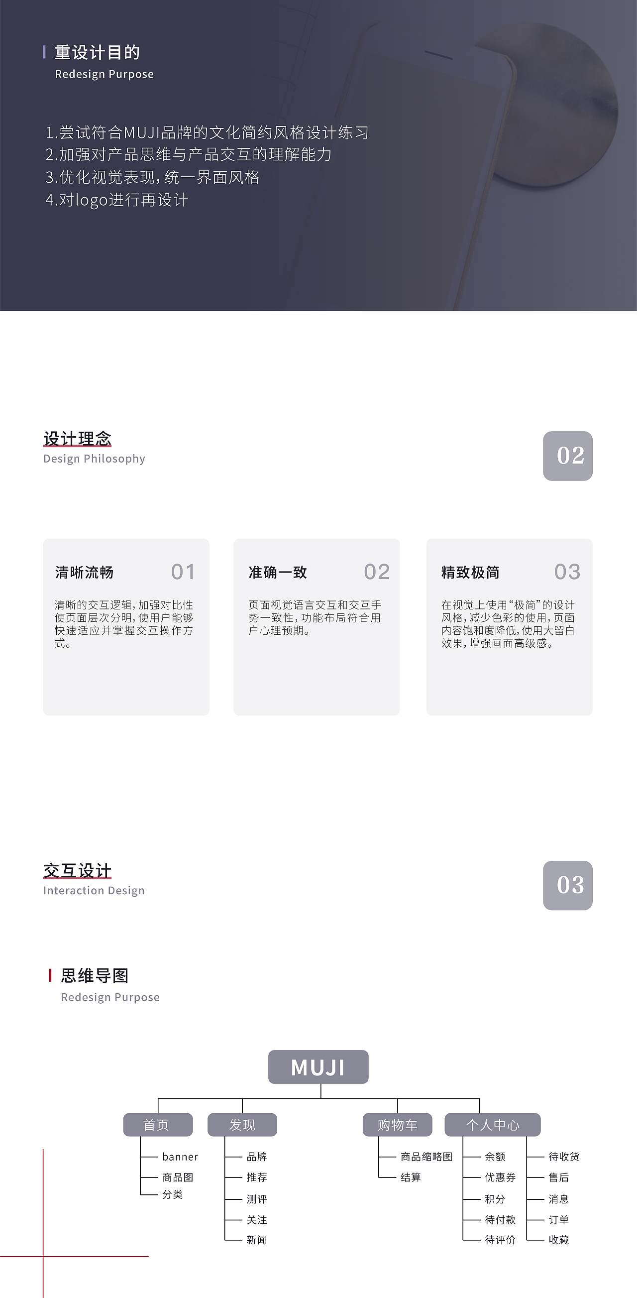 MUJI 移动端UI改版设计