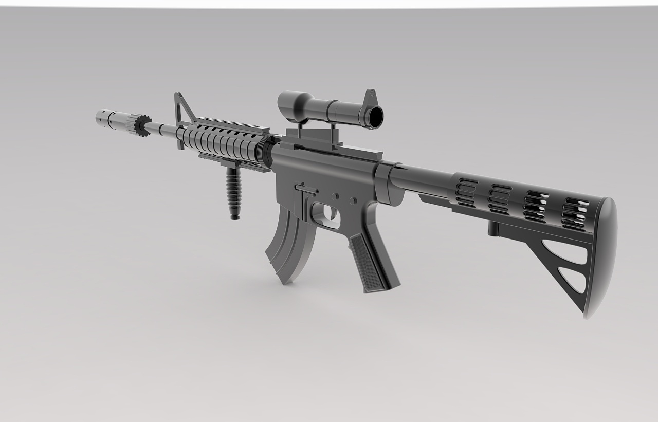 做一个M416玩具枪模型|三维|机械/交通|qindongliang - 原创作品 - 站酷 (ZCOOL)