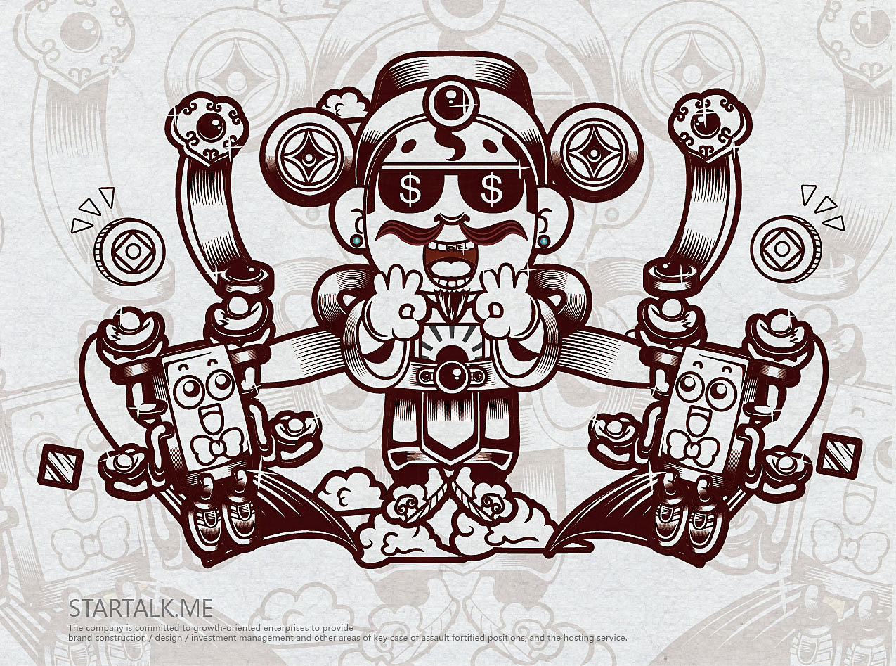 【点赞财神】祝福大家2017金力旺盛！！！（图ZNjc1Mjg5Mjg=） - IP形象 - 站酷设计师STARTALK星话原创素材 - 站酷ZCOOL