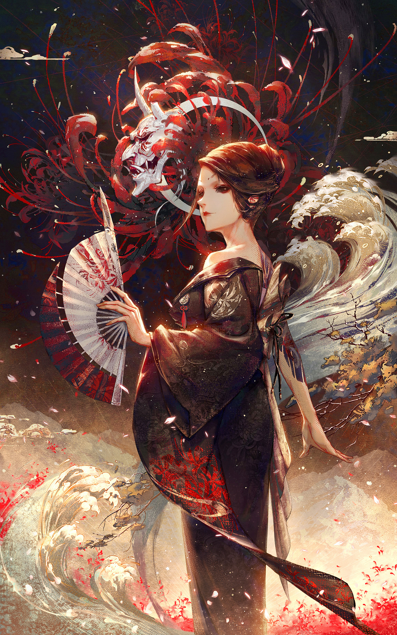 第五人格红蝶美智子（图ZMjUwNjg5Mjg0） - 商业插画 - 站酷设计师狩野浤原创素材 - 站酷ZCOOL
