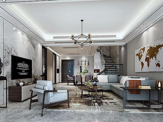 港铁天颂现代装修装饰,深圳装修公司