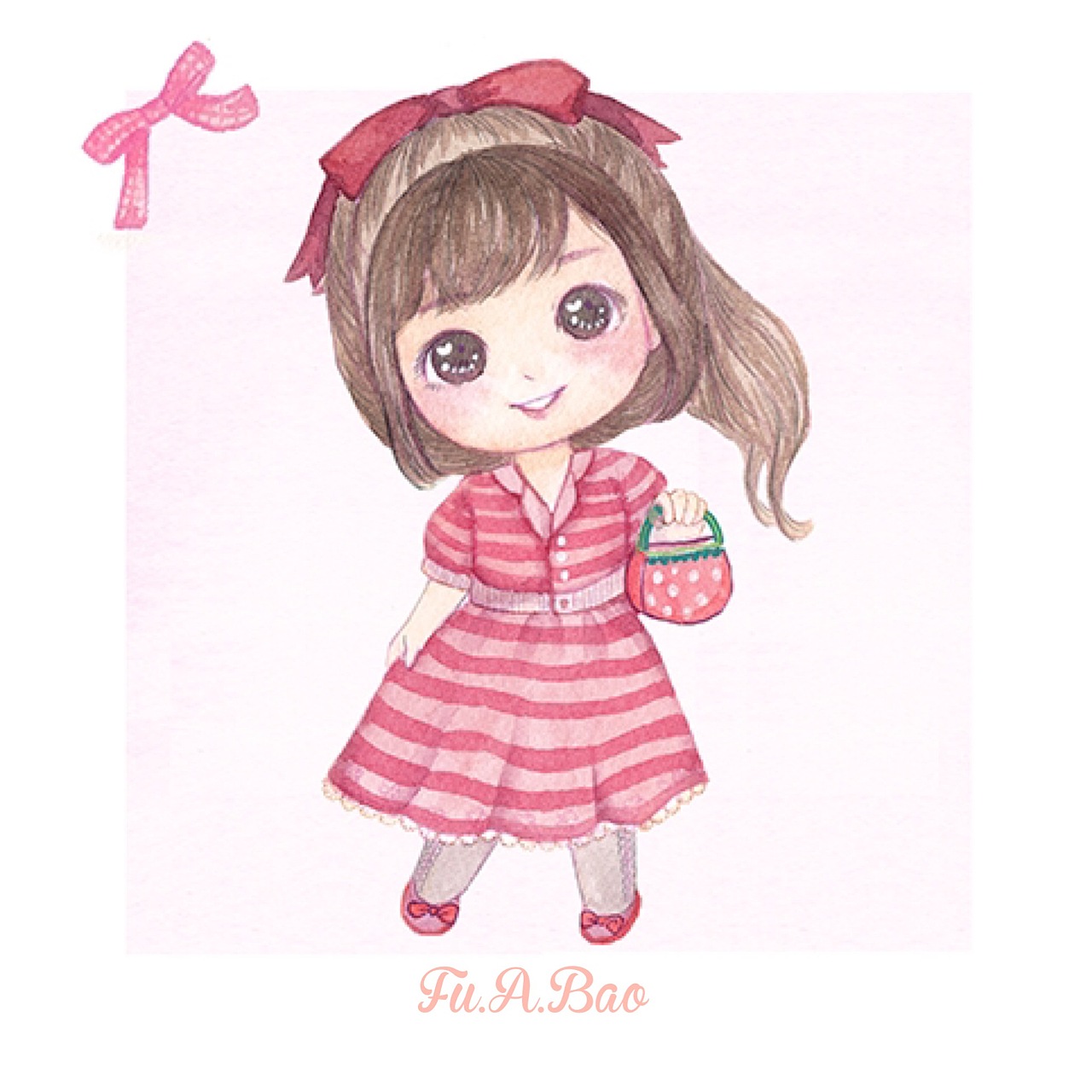 夏天与萌妹更配噢（图ZODgwMDMzNzY=） - 艺术插画 - 站酷设计师福阿包原创素材 - 站酷ZCOOL