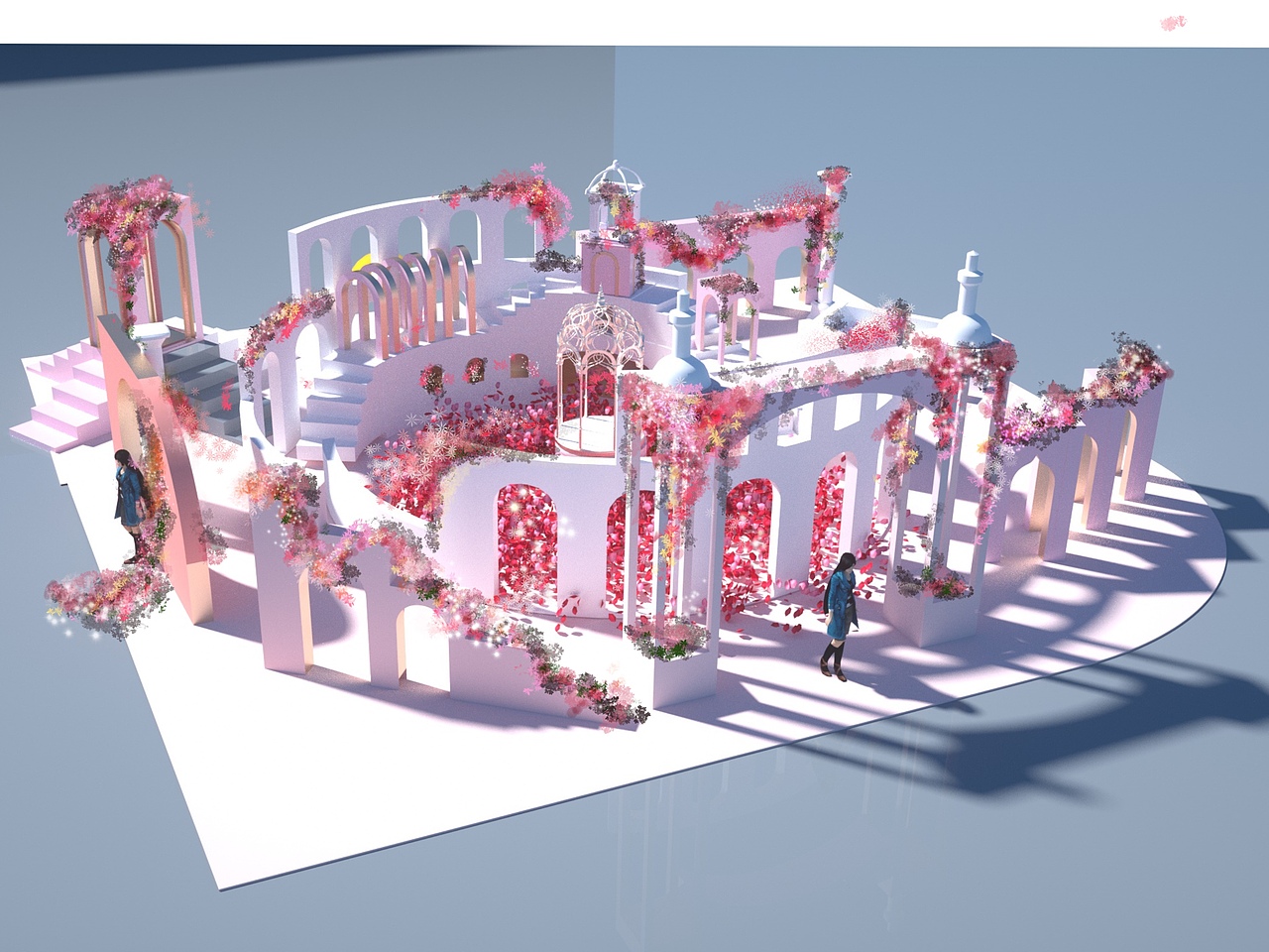 C4D作品-花海谜城（图ZMjE0NjkwMjEy） - 场景 - 站酷设计师司空祭酒原创素材 - 站酷ZCOOL