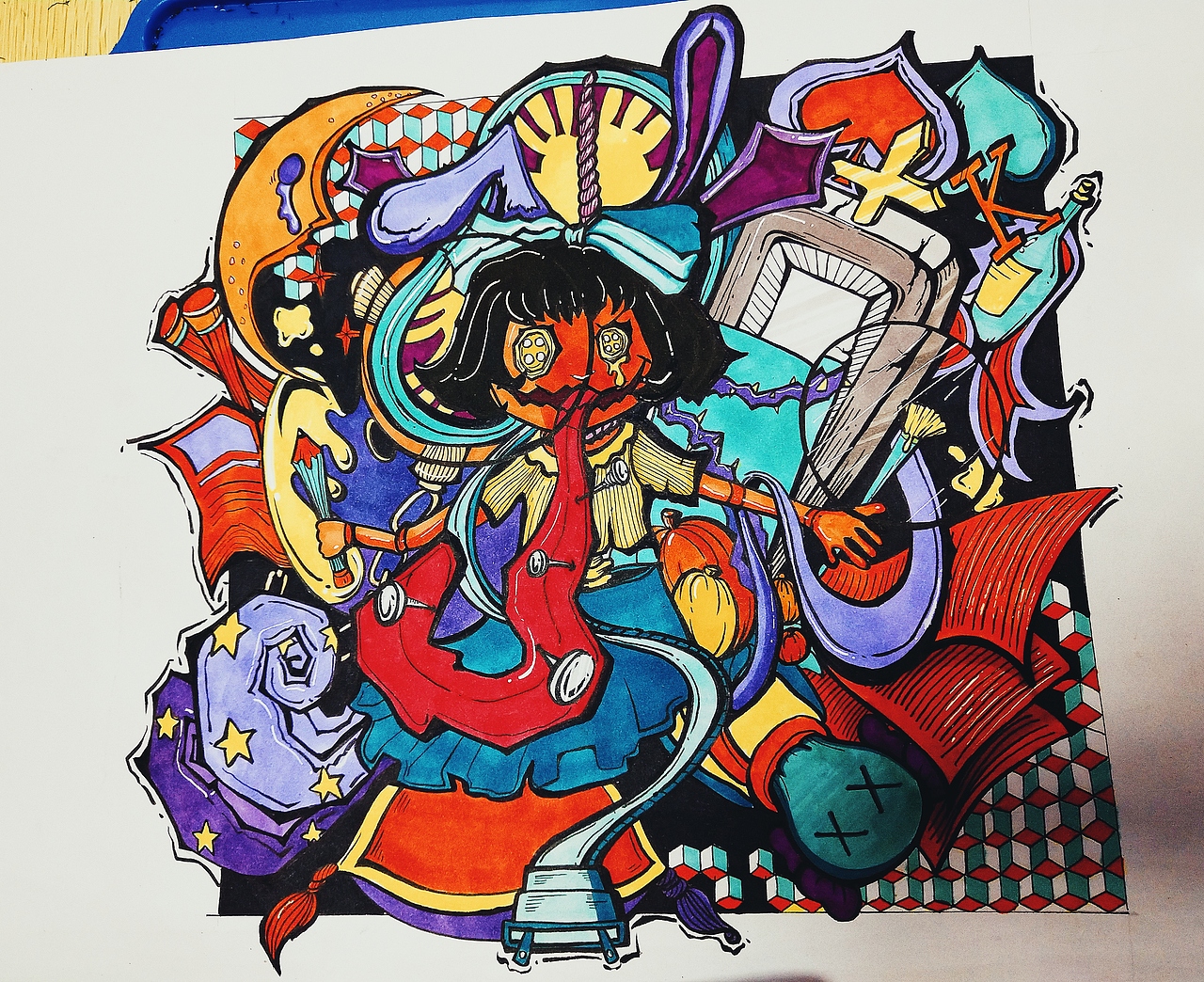 我的大学生活|插画|创作习作|chengcdf_原创作品-站酷zcool