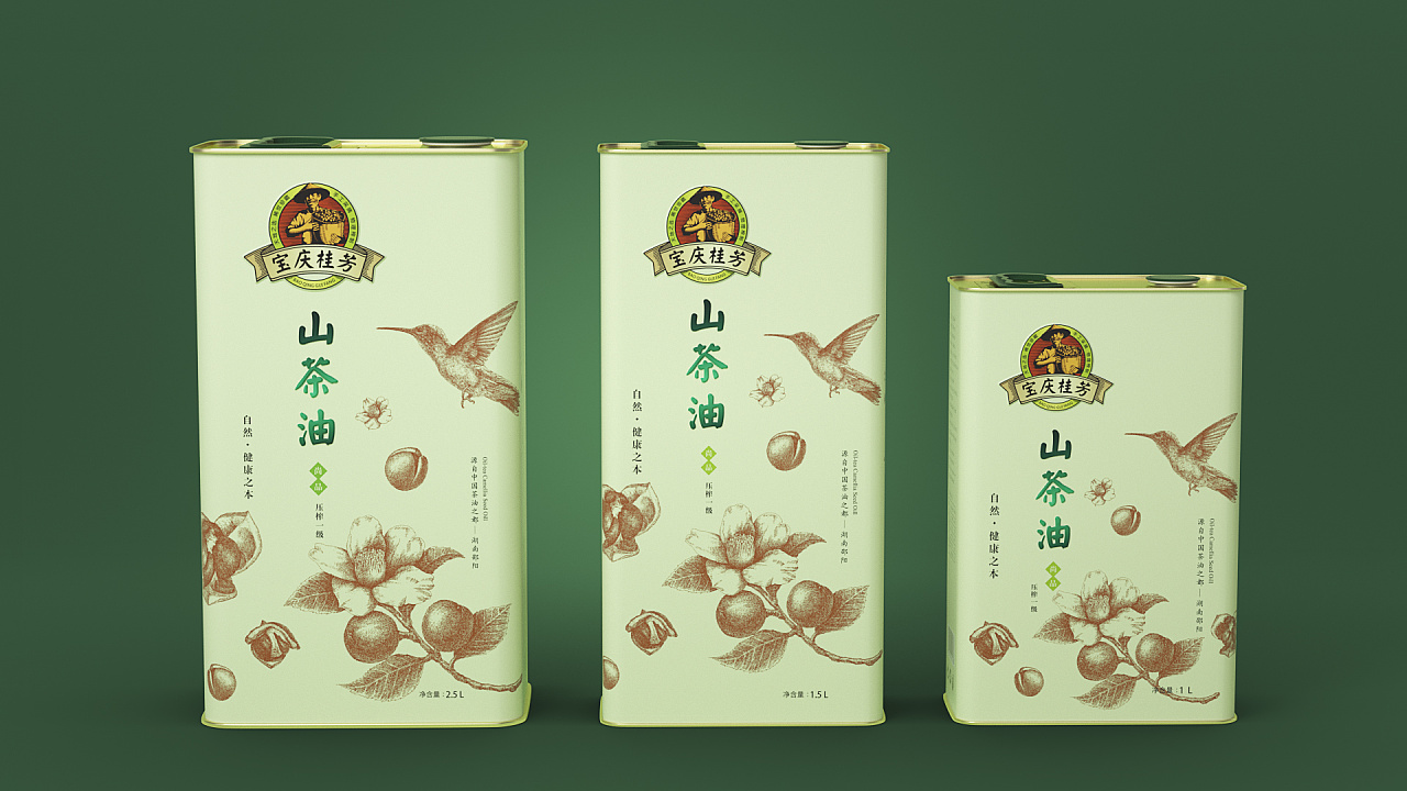 【华强粮油】山茶油形象包装|平面|包装|火狼设计 - 原创作品 - 站酷 