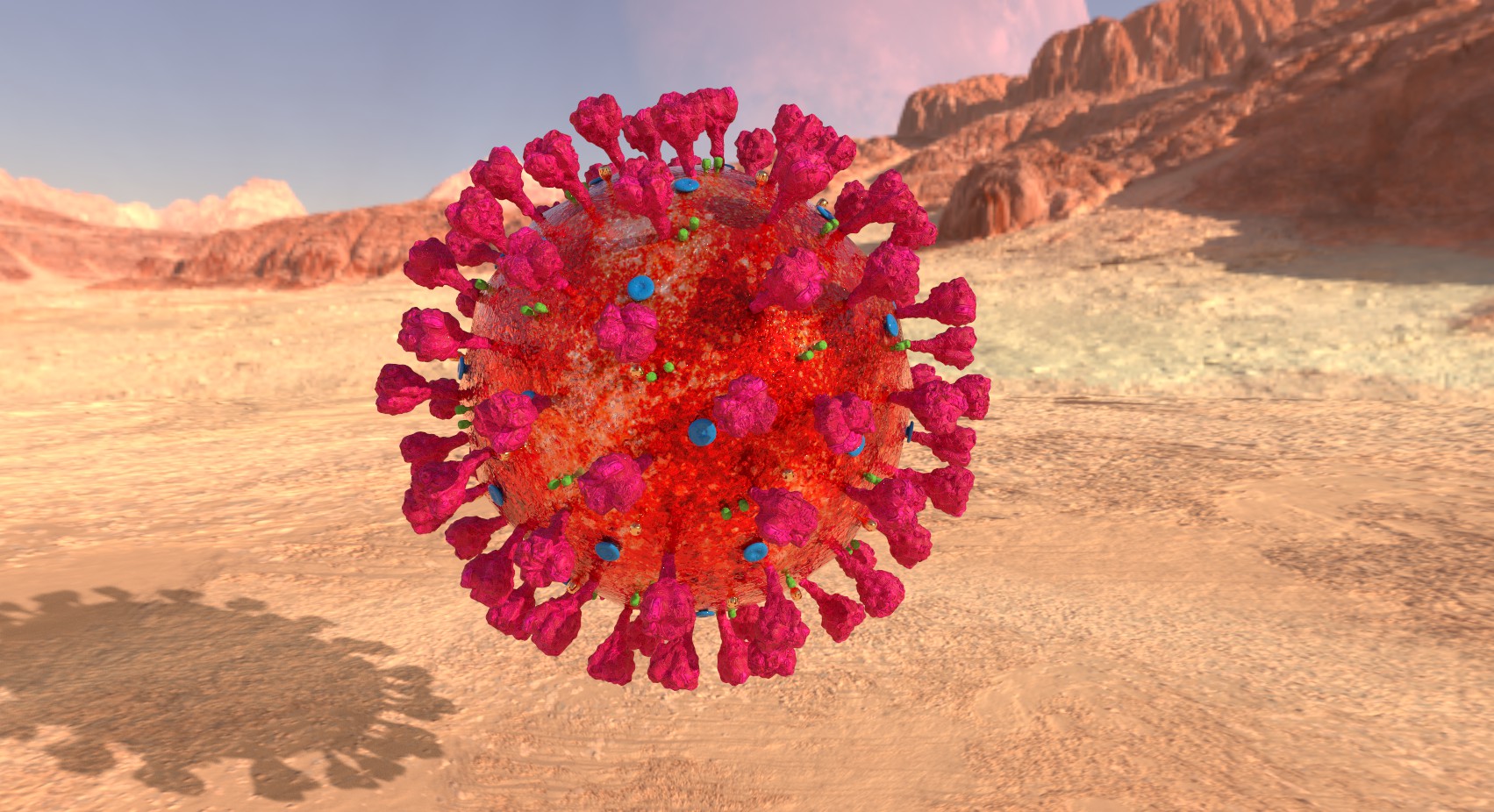 新冠病毒三维模型第二版