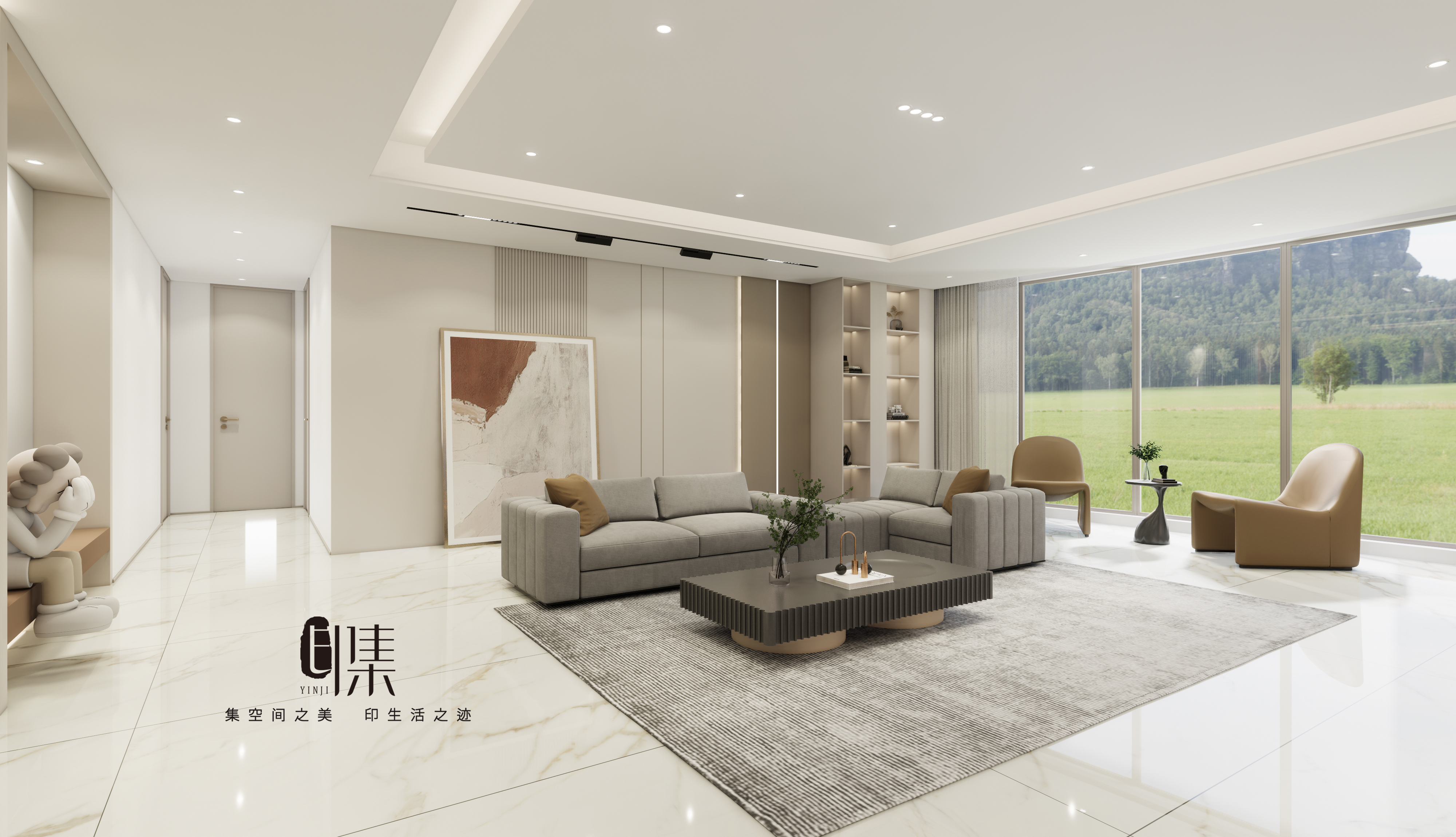 240㎡大平层4改2极简轻奢杜绝酒店风