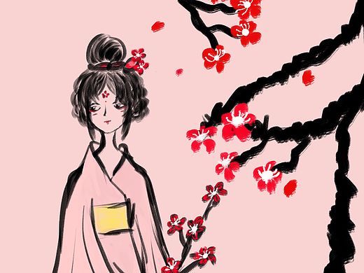 梅花拟人