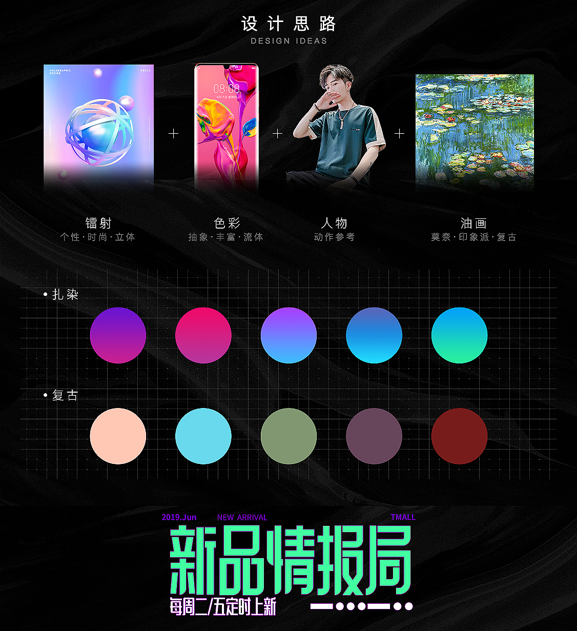 天猫-新品情报局（图ZMjQ0MDIxNjcy） - 商业插画 - 站酷设计师Richeeese原创素材 - 站酷ZCOOL