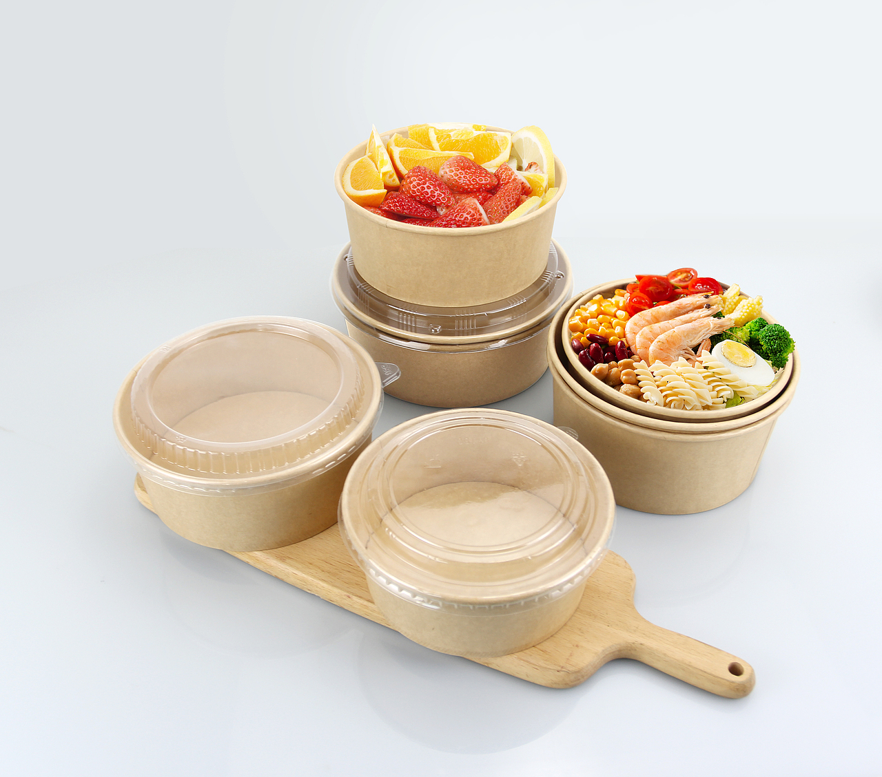 环保纸浆餐盒一次性餐具打包碗