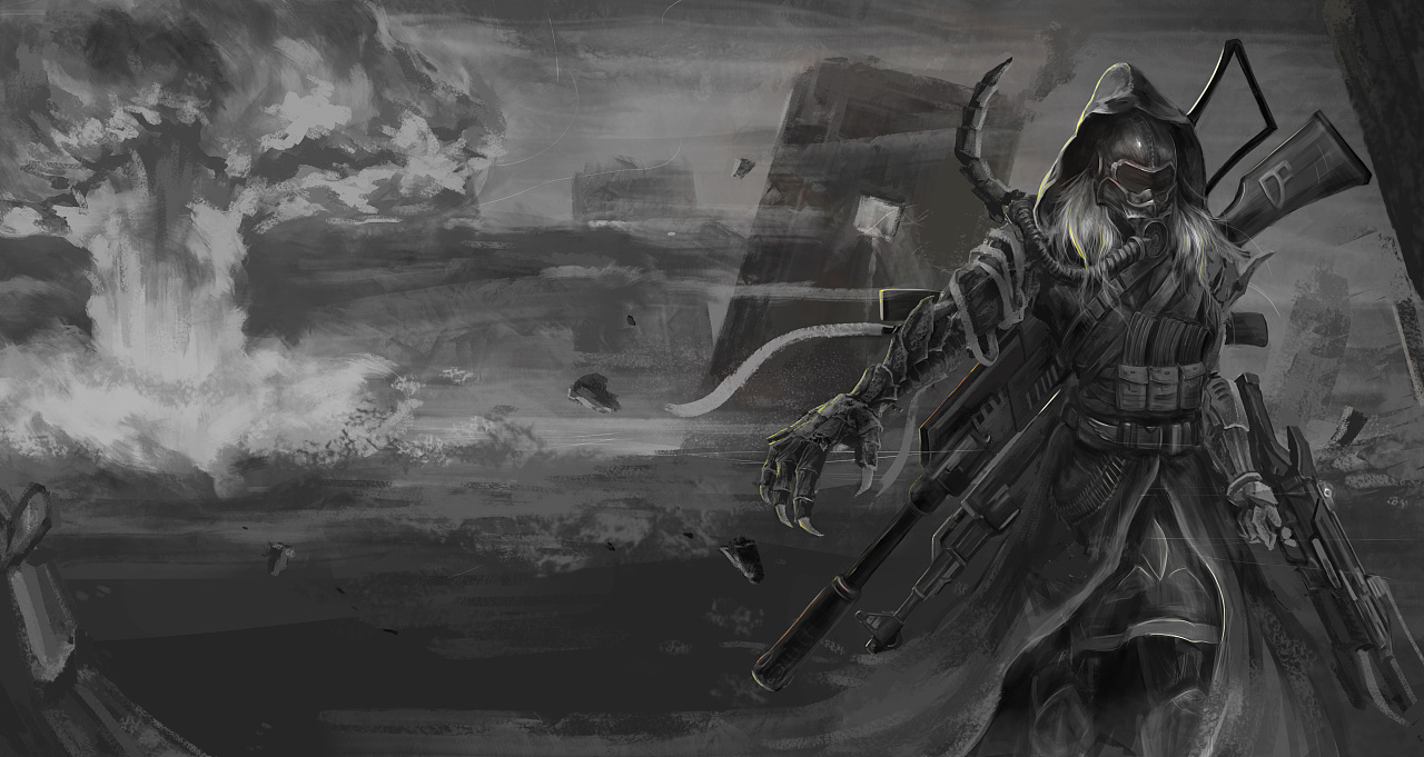 魔幻废土朋克|插画|创作习作|皓月行空 - 原创作品 - 站酷 (zcool)