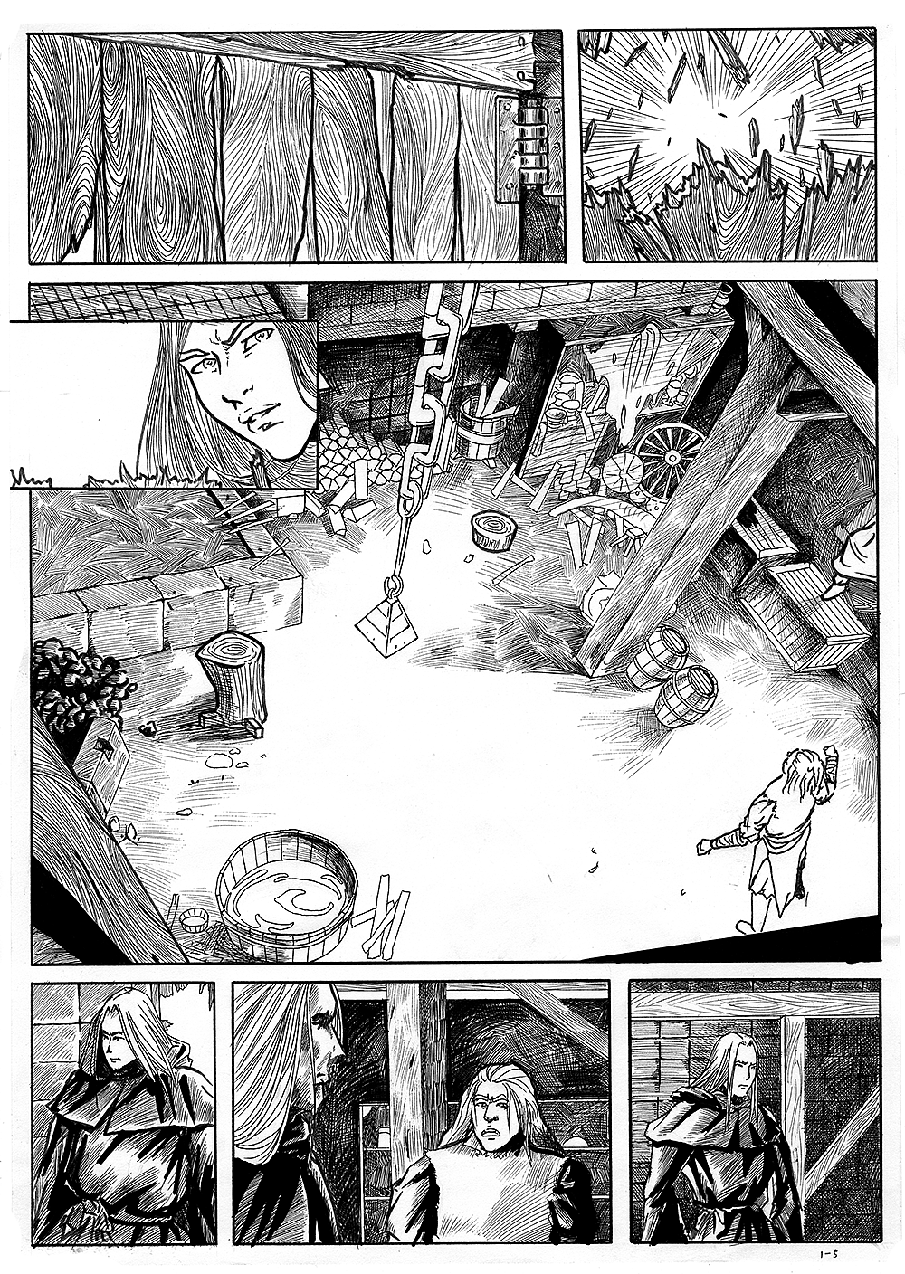 【黑暗之潮】之前的漫画线稿（图ZNTQ5ODEyNzY=） - 单幅漫画 - 站酷设计师推拉原创素材 - 站酷ZCOOL