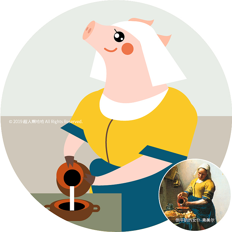 掌上名猪（图ZMTQzMTk2ODQ4） - 商业插画 - 站酷设计师超人啊哈哈原创素材 - 站酷ZCOOL