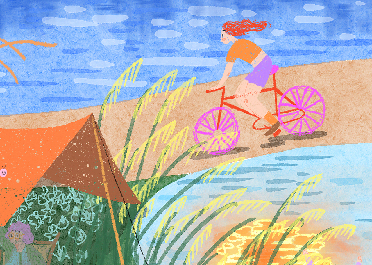 河边的日落时分