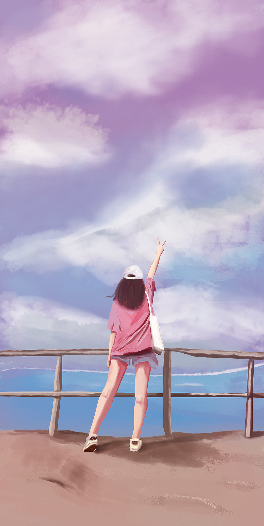 继续的手绘插画类作品