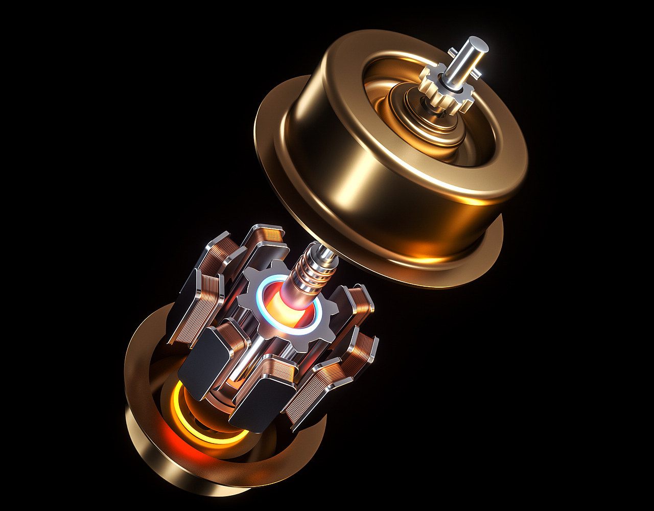 概念无极电机渲染