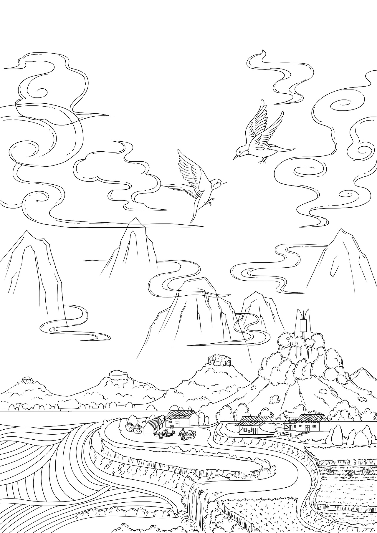 五谷杂粮系列商业插画