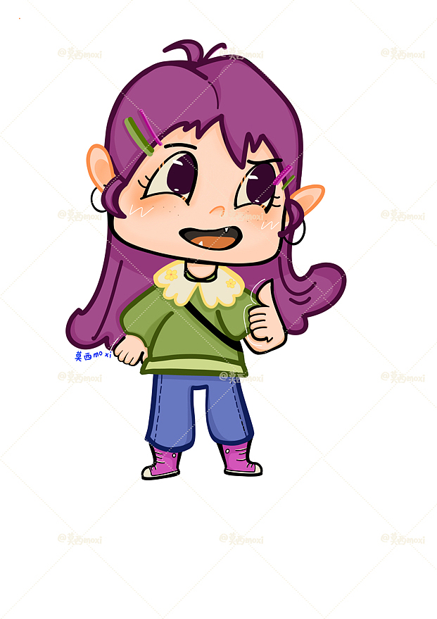 人物插画（图ZMzIwNjMwMDg4） - 商业插画 - 站酷设计师莫西moxii原创素材 - 站酷ZCOOL