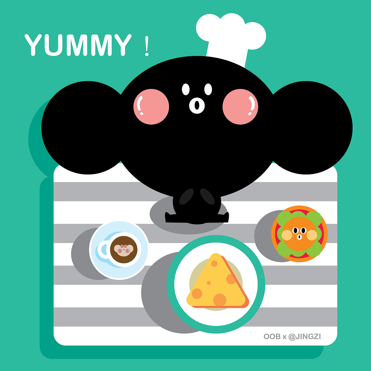 我有一个厨师梦,要做全世界最美味的蛋糕!yummy!