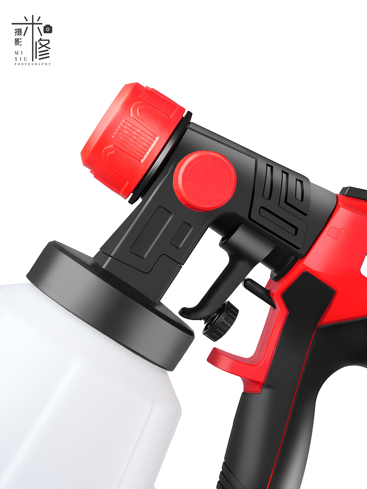 喷漆枪产品白底图拍摄精修案例