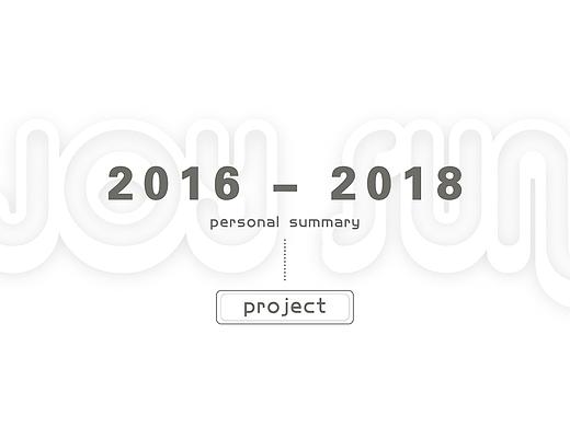 工作两年来，终于有了个自己的作品集