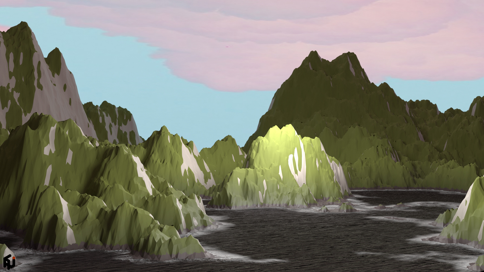 节点山blender小练习|三维|场景|soulhj - 原创作品 - 站酷 (zcool)