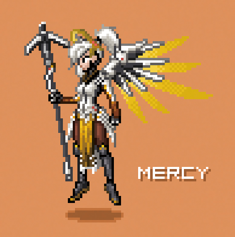 守望先锋像素画第一波