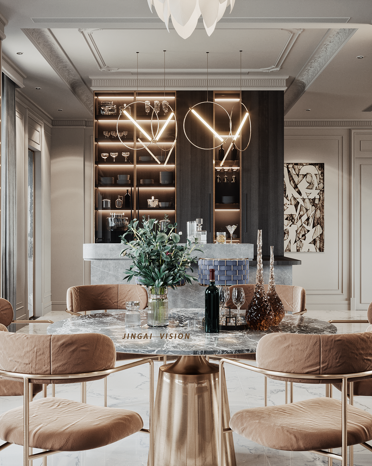 浪漫法式轻奢（图ZMTg1Mjk2MDUy） - 家装设计 - 站酷设计师大师一号壹哥原创素材 - 站酷ZCOOL