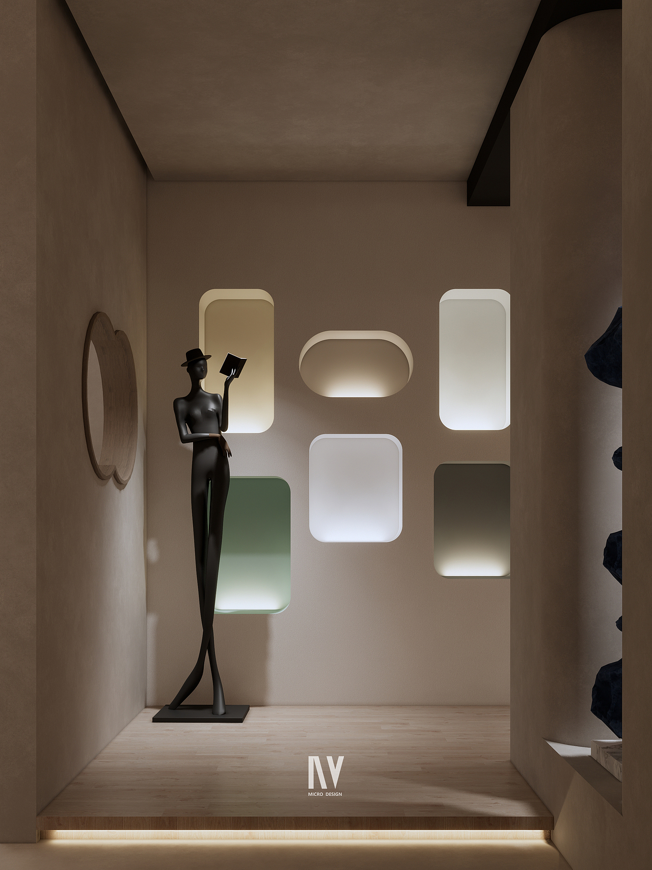 质朴的涂料展厅设计（图ZMzU4NzY4NDMy） - 商业空间设计 - 站酷设计师HEART方寸之间原创素材 - 站酷ZCOOL