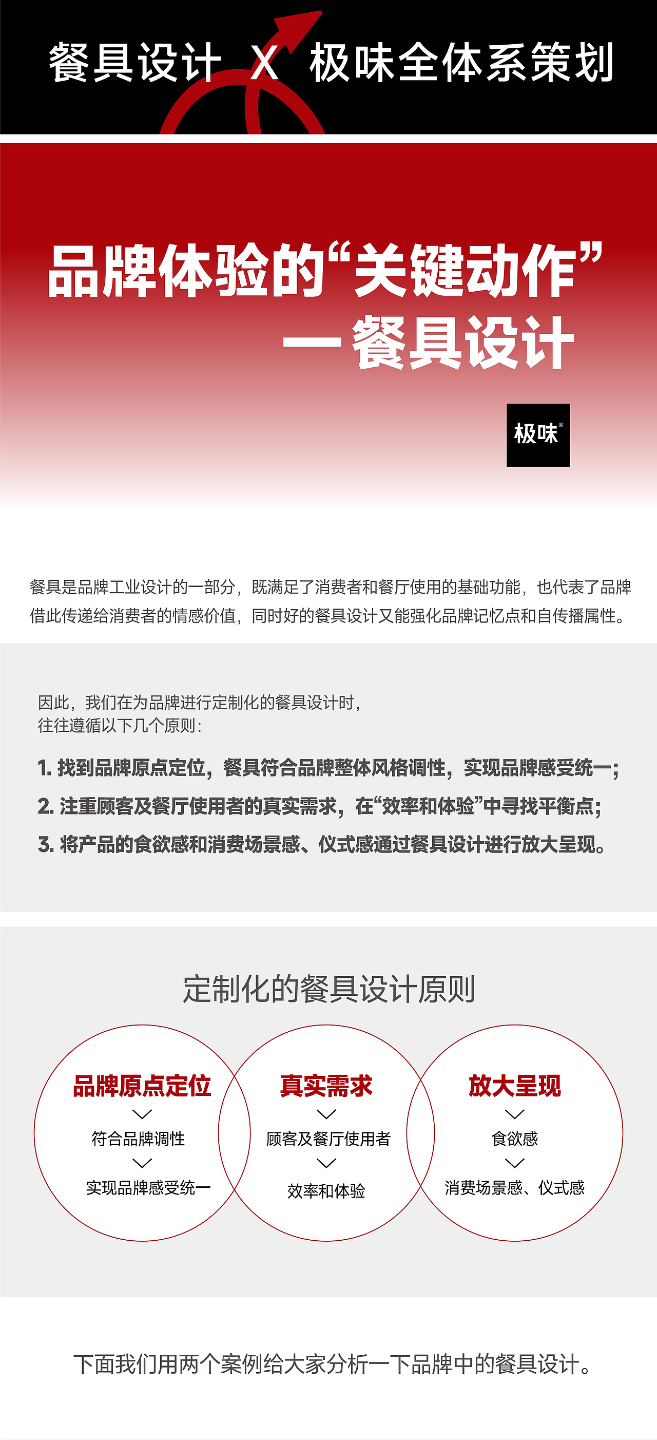 品牌体验的“关键动作”-- 餐具设计｜极味全体系设计