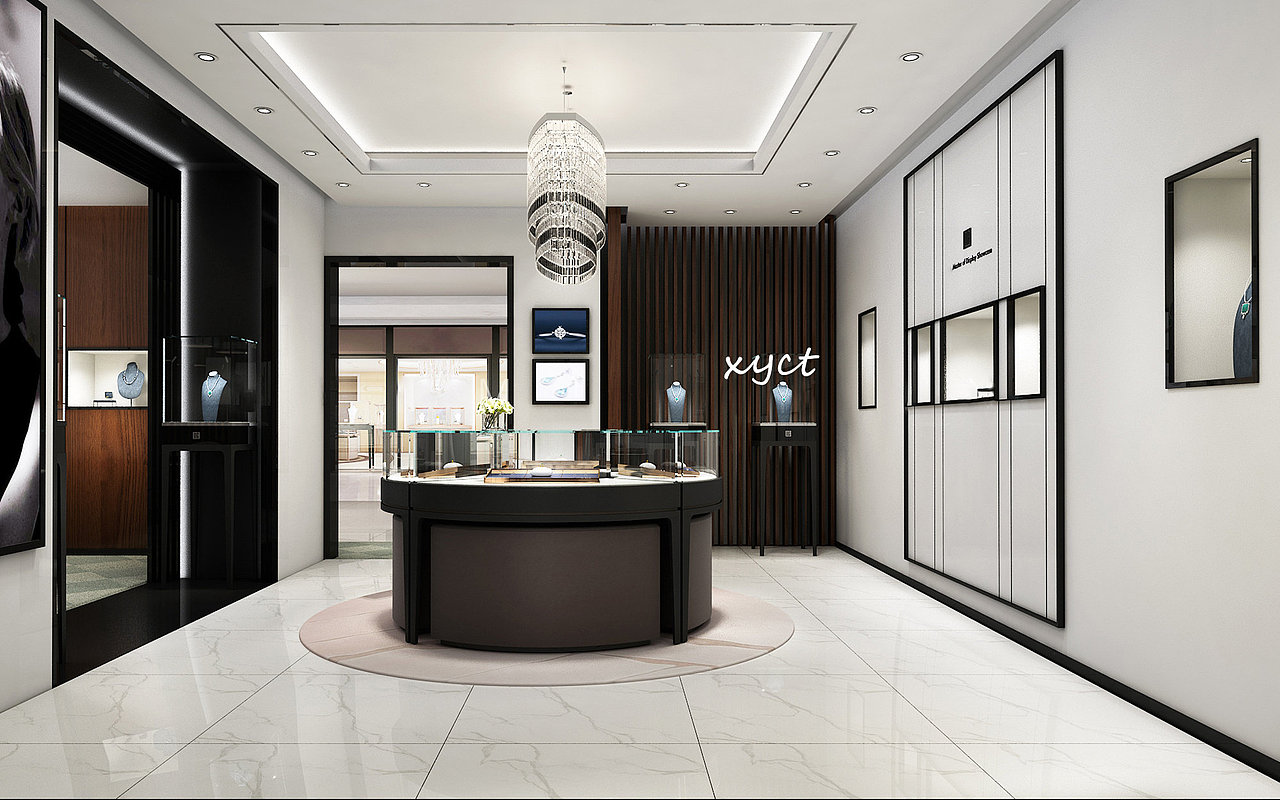工装&现代极简风-60M²珠宝会所