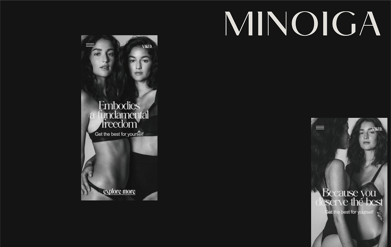 MINOIGA 内衣品牌 x 木沁品牌出品（图ZMzEzMTkzMjAw） - 品牌 - 站酷设计师木沁品牌设计原创素材 - 站酷ZCOOL