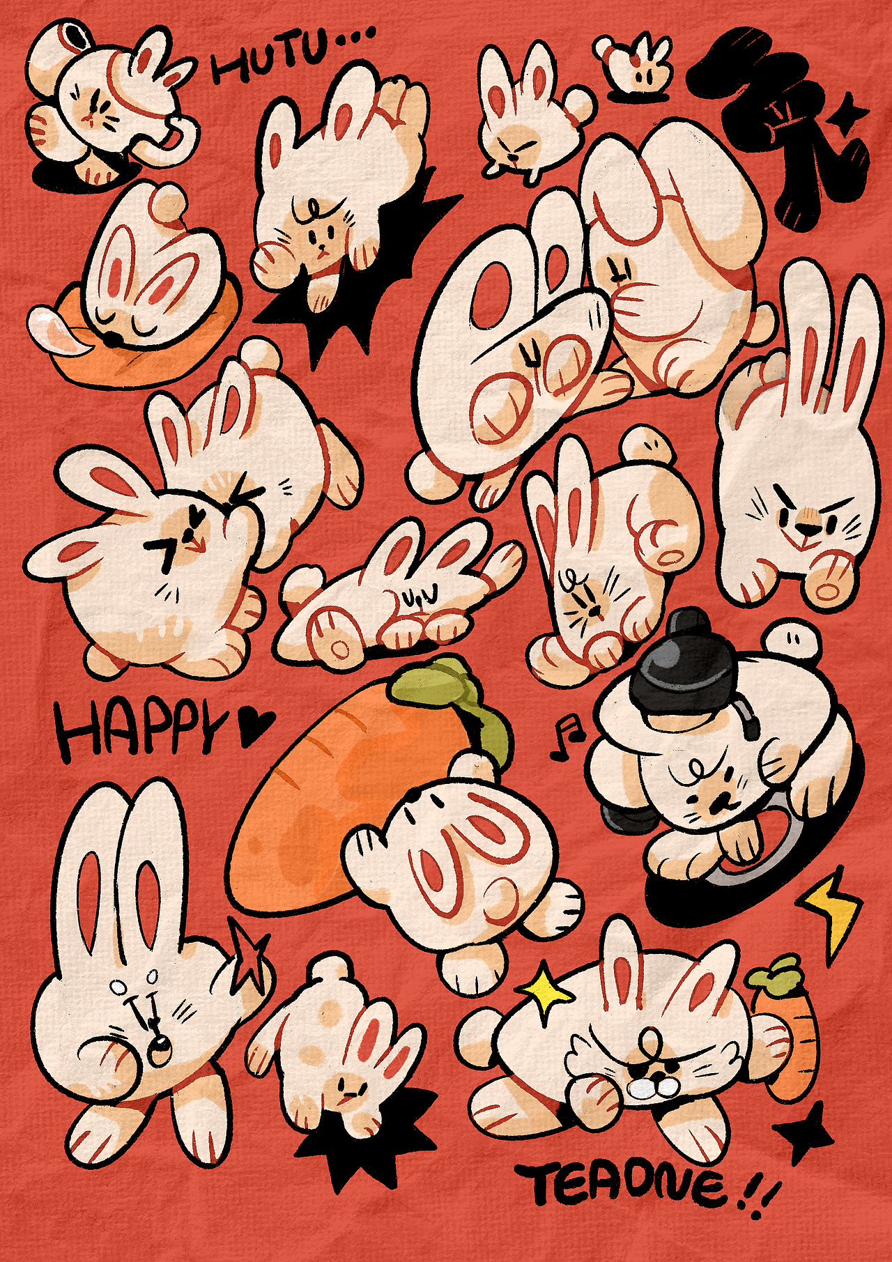 2023｜TEAONE©️“一些转变”（图ZMzQ5MzYzMzg0） - 新锐潮流插画 - 站酷设计师茶一GG原创素材 - 站酷ZCOOL