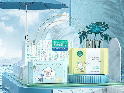 全棉时代7月活动KV设计