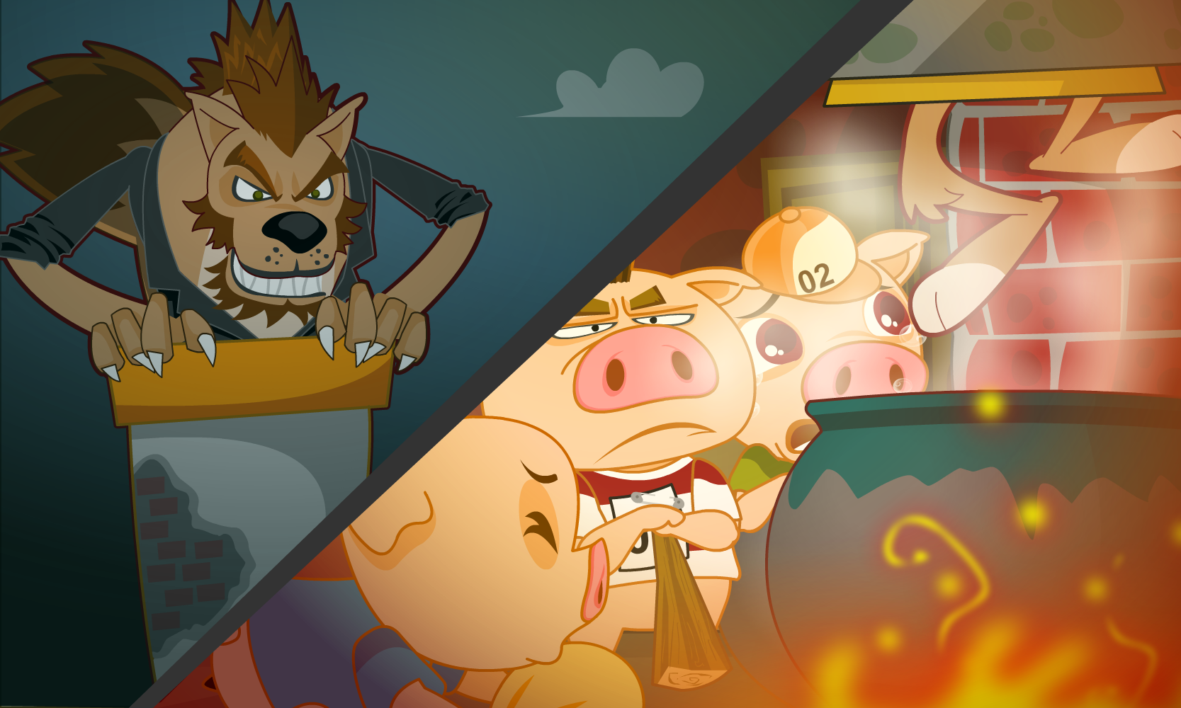 三只小猪|插画|儿童插画|沁書 - 原创作品 - 站酷 (ZCOOL)