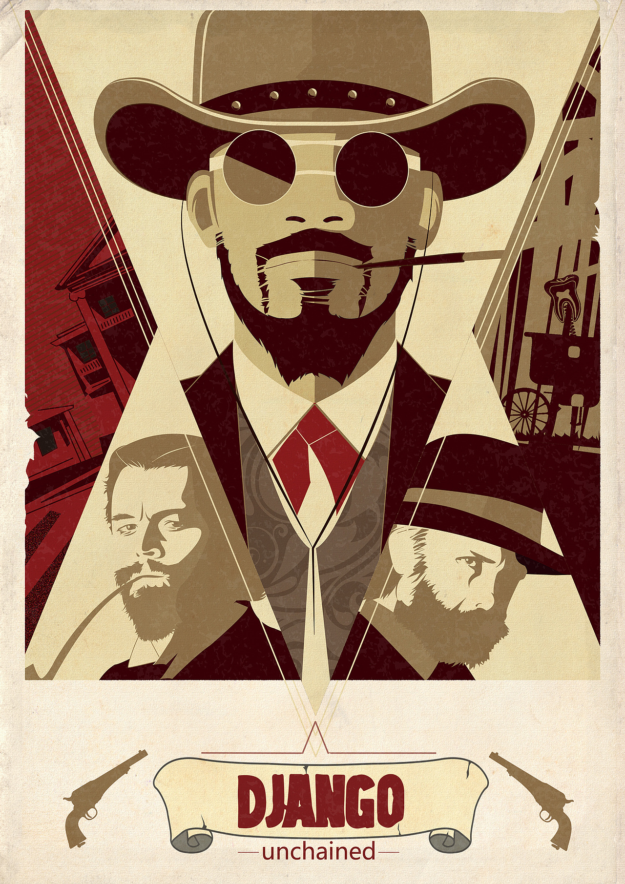 Django unchained（图ZODg5MjAwMA==） - 新锐潮流插画 - 站酷设计师MACE原创素材 - 站酷ZCOOL