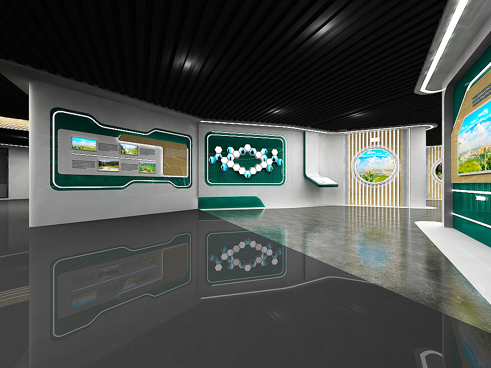 四川农业文化展示展厅设计3D效果图