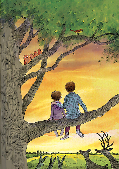 带爸爸重返童年（图ZODI3MjYyNjA=） - 商业插画 - 站酷设计师稻荷前原创素材 - 站酷ZCOOL