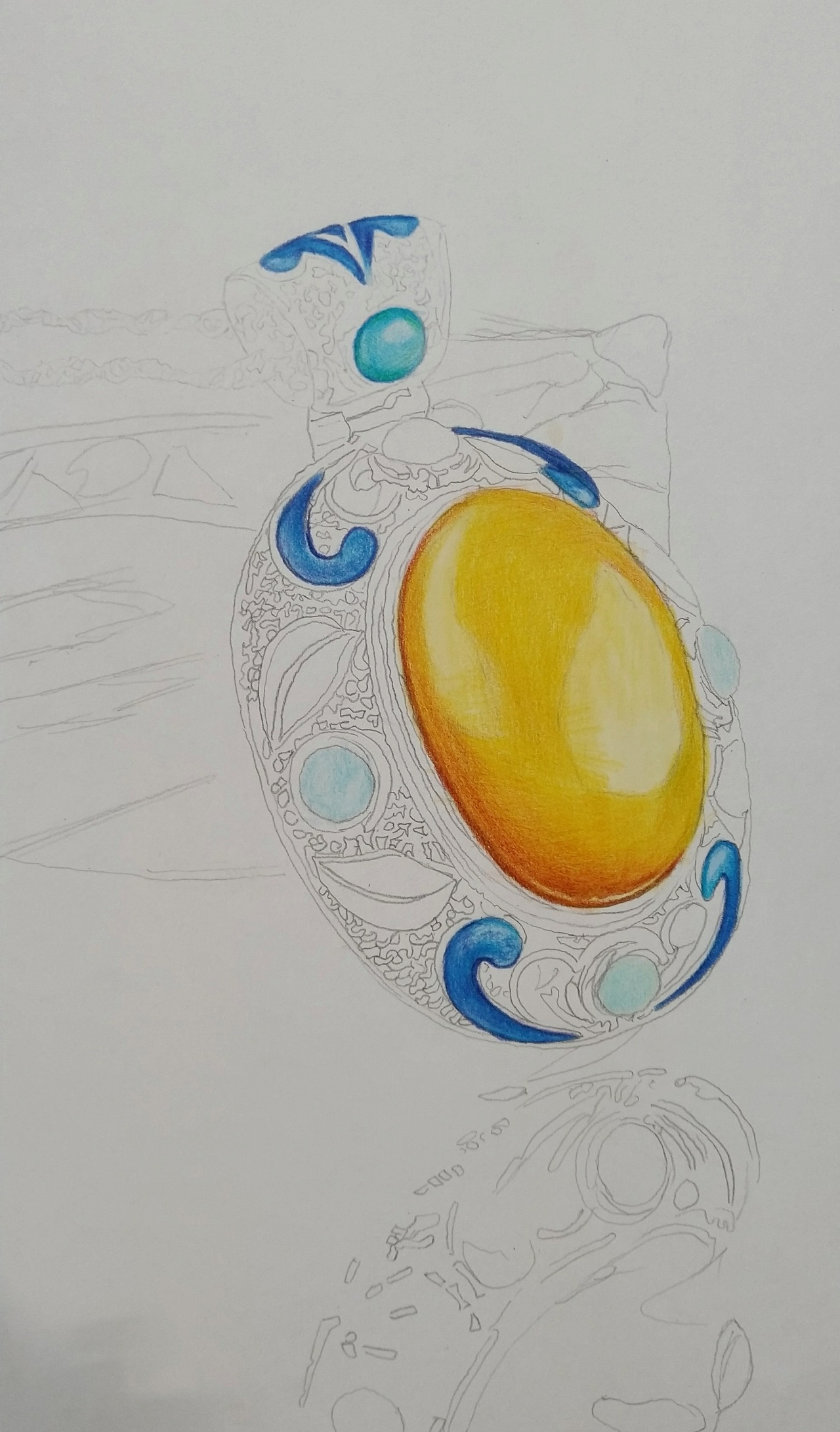 宝石|纯艺术|绘画|贝多芬绘画画_原创作品-站酷zcool