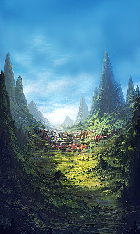 巨像大陆游戏原画场景