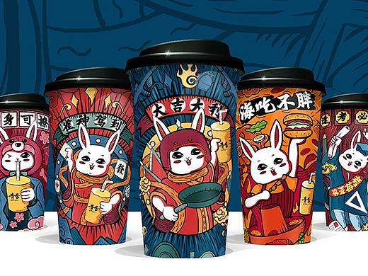 青昔抹茶国潮风插画