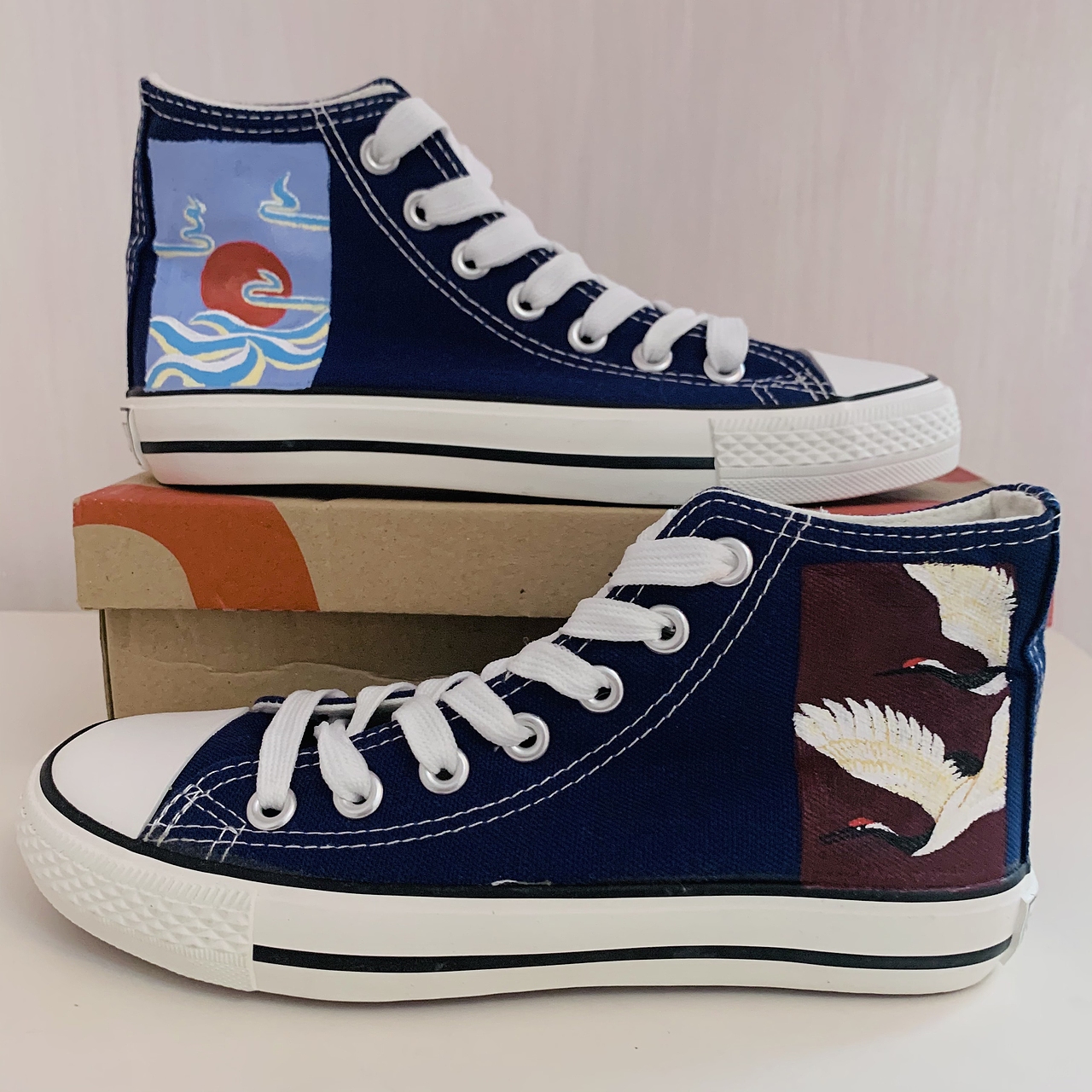 丙烯手绘鞋|插画|新锐潮流插画|ann艺术细菌_原创作品-站酷zcool